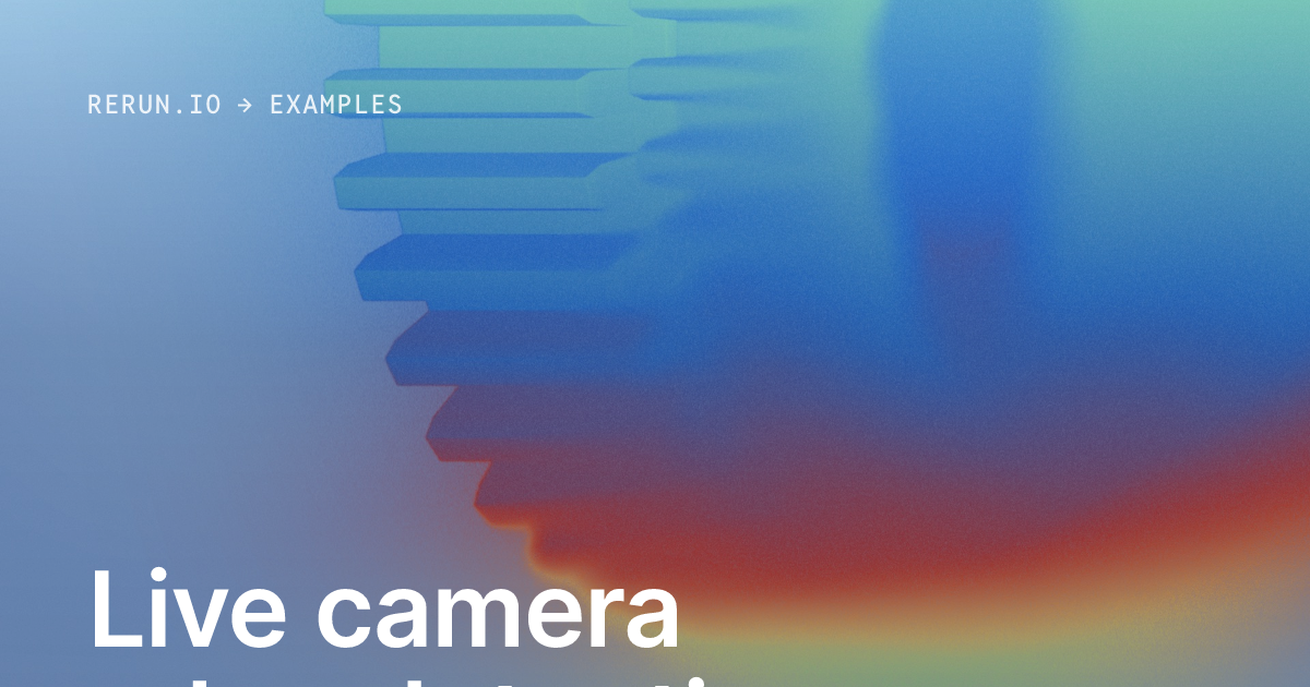 Live camera edge detection — Rerun