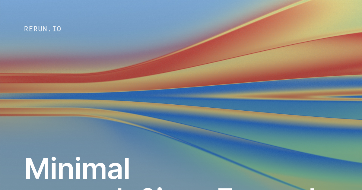 Rce Minimal Example Minimal example | Rerun